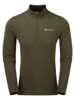 Футболка мужская Montane Dart Zip Neck, Kelp Green, S (5056237063702)