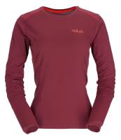 Футболка з довгим рукавом жіноча Rab Force Ls Tee Wmns, Deep Heather, 8 (RB QBL-08-DEH-8)