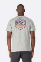 Футболка мужская Rab Stance Mountain Peak Tee, Grey Marl, M (QCB-66-GYM-MED)