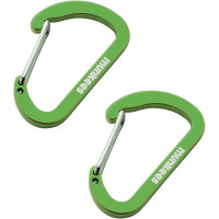 Карабин (пара) Munkees Flat Wiregate 4 mm x 40 mm, Grass Green (MNKS 3251-GG)