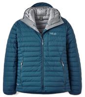 Чоловічий пуховик Rab Microlight Windstopper Hoody, Tempest Blue, M (RB QDB-73-TMB-MED)