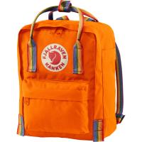 Рюкзак Fjallraven Kanken Rainbow Mini, Burnt Orange/Rainbow Pattern, (7323450597917)