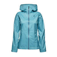 Мембранна жіноча куртка для трекінгу Black Diamond W Treeline Rain Shell, Coastal Blue, S (BD 7450094054SML1)