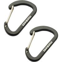 Карабін Munkees Flat Wiregate 4 мм x 40 мм, пара, Black (6932057832515)