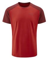 Футболка чоловіча Rab Force Tee, Ascent Red/Oxblood Red, L (RB QBL-05-R-L)