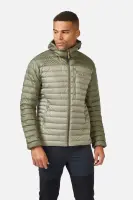 Чоловічий легкий пуховик Rab Microlight Alpine Jacket, Light Khaki/Stone, SML (QDB-12-LKS-SML)
