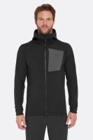 Чоловіча флісова кофта Rab Superflux Hoody, Black, M (QFG-13-BLK-MED)