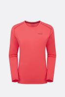 Футболка з довгим рукавом жіноча Rab Force LS Tee Wmns, Hibiscus, S (QBL-08-HIB-10)