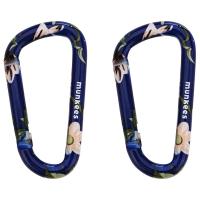 Карабін Munkees Flower Blue 6 мм x 60 мм, пара, Blue (6932057833239)
