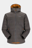 Мембранна чоловіча тепла куртка Rab Valiance Jacket, Graphene, SML (QDB-49-GRH-SML)