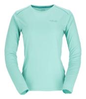 Футболка з довгим рукавом жіноча Rab Force Ls Tee Wmns, Meltwater, 12 (RB QBL-08-MEL-12)