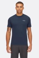 Футболка мужская Rab Crimp Logo Tee, Tempest Blue, LRG (QBL-67-TMB-LRG)