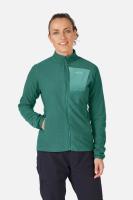 Женская флисовая кофта Rab Tecton Jacket Wmns, Green Slate, 12 (QFF-98-GNS-12)