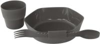 Набір пластикового посуду Robens Leaf Meal Kit Anthracite (690275)