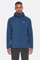 Чоловіча куртка Soft Shell Rab Vapour-Rise Summit Jacket, Tempest Blue, XXL (QVR-84-TMB-XXL)