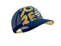 Кепка с сеткой Compressport Trucker Cap, Estate Blue/Citrus (CU00008B 546 0TU)