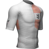 Футболка чоловіча Compressport Tri Postural SS Top M 2022, White/Orangeade, M (AM00124S 012 00M)