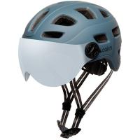 Велошолом Cairn Quartz Visor LED USB, Grey, 52-58, M (0300390-24-52-58)