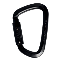 Карабин Singing Rock D Steel Triple Lock Screw Gate, 50kN, Black (8595033365117)