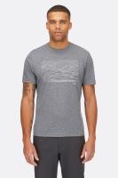 Футболка чоловіча Rab Mantle Outline Tee, Beluga, LRG (QCC-01-BEL-LRG)