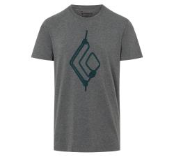 Футболка чоловіча Black Diamond M Rope Diamond Tee, Charcoal Heather, XS (BD 730058.0036-XS) image