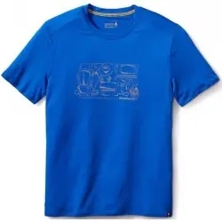 Футболка мужская Smartwool Merino 150 Backpacker's Tee Bright Blue, р.S (SW 16048.378-S) image