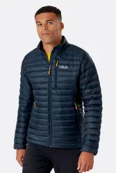 Чоловічий легкий пуховик Rab Microlight Jacket, Beluga, L (QDB-16-BE-L) image