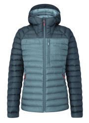 Женский легкий пуховик Rab Microlight Alpine Jacket Wmns, Orion Blue/Citadel, 8 (QDB-13-OBC-08) image