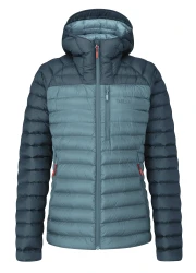 Женский легкий пуховик Rab Microlight Alpine Jacket Wmns, Orion Blue/Citadel, 8 (QDB-13-OBC-08) image