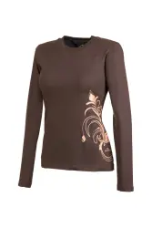 Футболка женская Fjord Nansen BLOOM LONG WOMEN, XS, chocolate (5908221333981) image