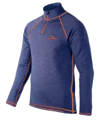 Мужской джемпер с рукавом реглан Fjord Nansen Halsa Golf Men, Navy Melange/Orange, S (fn_32772) image