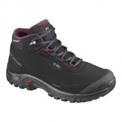 Ботинки женские Salomon Shelter CS WP W, Black/Ebony/Winetasti, 38 2/3 (SLM SHELTER.411105-5.5) image