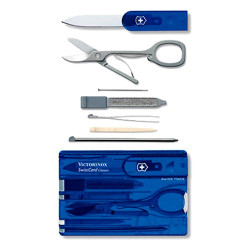 Мультитул Victorinox Swisscard, 10 функций, 82 мм, Blue (VKX 0.7122.T2) image