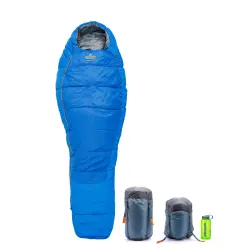 Спальний мішок Pinguin Comfort PFM (-1/-7°C), 195 см - Right Zip, Blue image