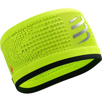 Пов'язка Compressport Headband On/Off Flash, Fluo Yellow/Black, One Size (7630102560572) image