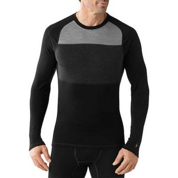 Термокофта мужская Smartwool Men's NTS Mid 250 Color Block Crew, Black, M (SW SS657.001-M) image