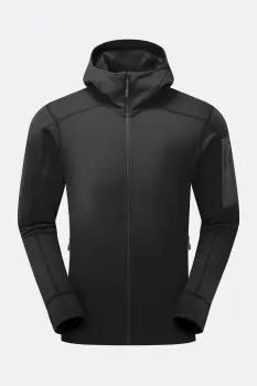Чоловіча флісова кофта Rab Modulus Hoody, Black, M (QFG-15-BLK-MED) image
