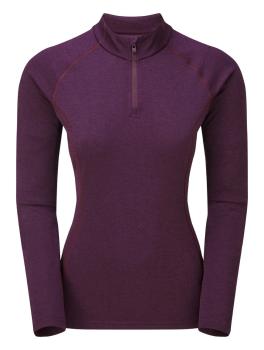 Футболка женская Montane Female Dart Zip-Neck, Saskatoon Berry, XXS/6/32 (5056237058944) image