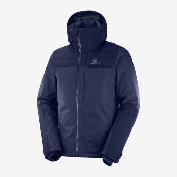 Гірськолижна чоловіча тепла мембранна куртка Salomon Stormbraver Jacket, M - Night Sky (SLM STORMBRV.C11953-M) image
