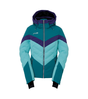 Гірськолижна жіноча тепла мембранна куртка Phenix Emerald Hybrid Down Jacket, 6/36 - Turquoise (PH ESA82OT55, BLG-6/36) image