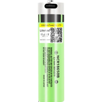 Аккумулятор LiitoKala Lii-USB-34B, 18650, 3400mAh (Lii-USB-34B) image
