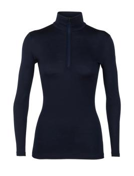 Термокофта жіноча Icebreaker BF 200 Wmn Oasis LS Half Zip, Midnight Navy, XS (ICB 104380.423-XS) image