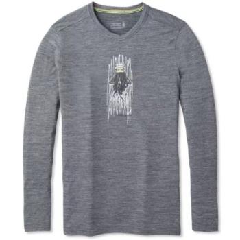 Термофутболка з довгим рукавом чоловіча Smartwool men's Merino Sport 150 Old Man Winter Long Sleeve Tee, Medium Gray Heather, р. XL (SW 19022.084-XL) image