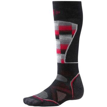 Шкарпетки чоловічі Smartwool PhD Ski Medium Pattern Black/Red, р. L (SW SW018.626-L) image