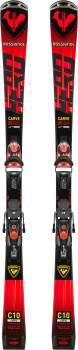 Гірські лижі + кріплення Rossignol Hero Carve Konect NX 12 K GW, Black/Hot Red, 167 cm (RS RRLPJ01) image