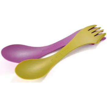 Набор из 2-х ложек Light My Fire Spork original 2-pack Pink Metal/Pirate Gold (LMF 41246413) image