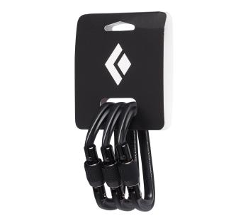 Карабин Black Diamond HotForge Screwgate 3 Pack, Black, р. (BD 381079.0002) image