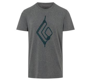 Футболка чоловіча Black Diamond M Rope Diamond Tee, Charcoal Heather, XS (BD 730058.0036-XS) image