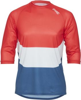 Велоджерси POC Essential Enduro 3/4 Light Jersey, Prismane Multi Red, L (PC 528338186LRG1) image