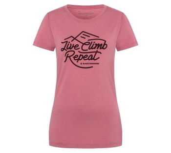 Футболка жіноча Black Diamond Live Climb Repeat Tee, Rosewood, L (BD 730039.6027-L) image